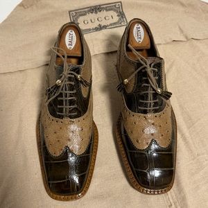 DAVID EDEN Vintage crocodile & ostrich